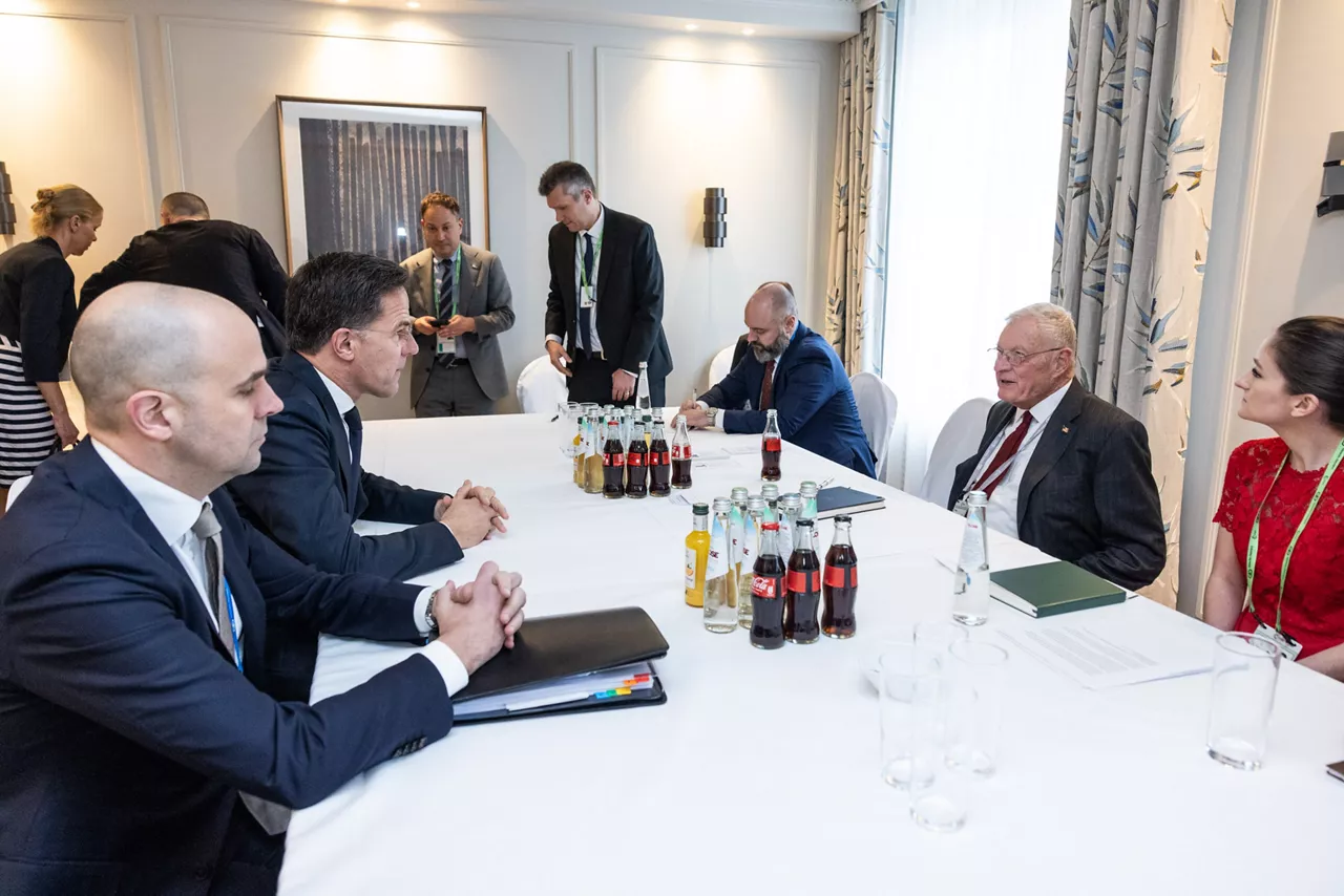 NATO Secretary Genral Mark Rutte meets with Keith Kellogg, US Special Envoy for Russia and Ukraine 