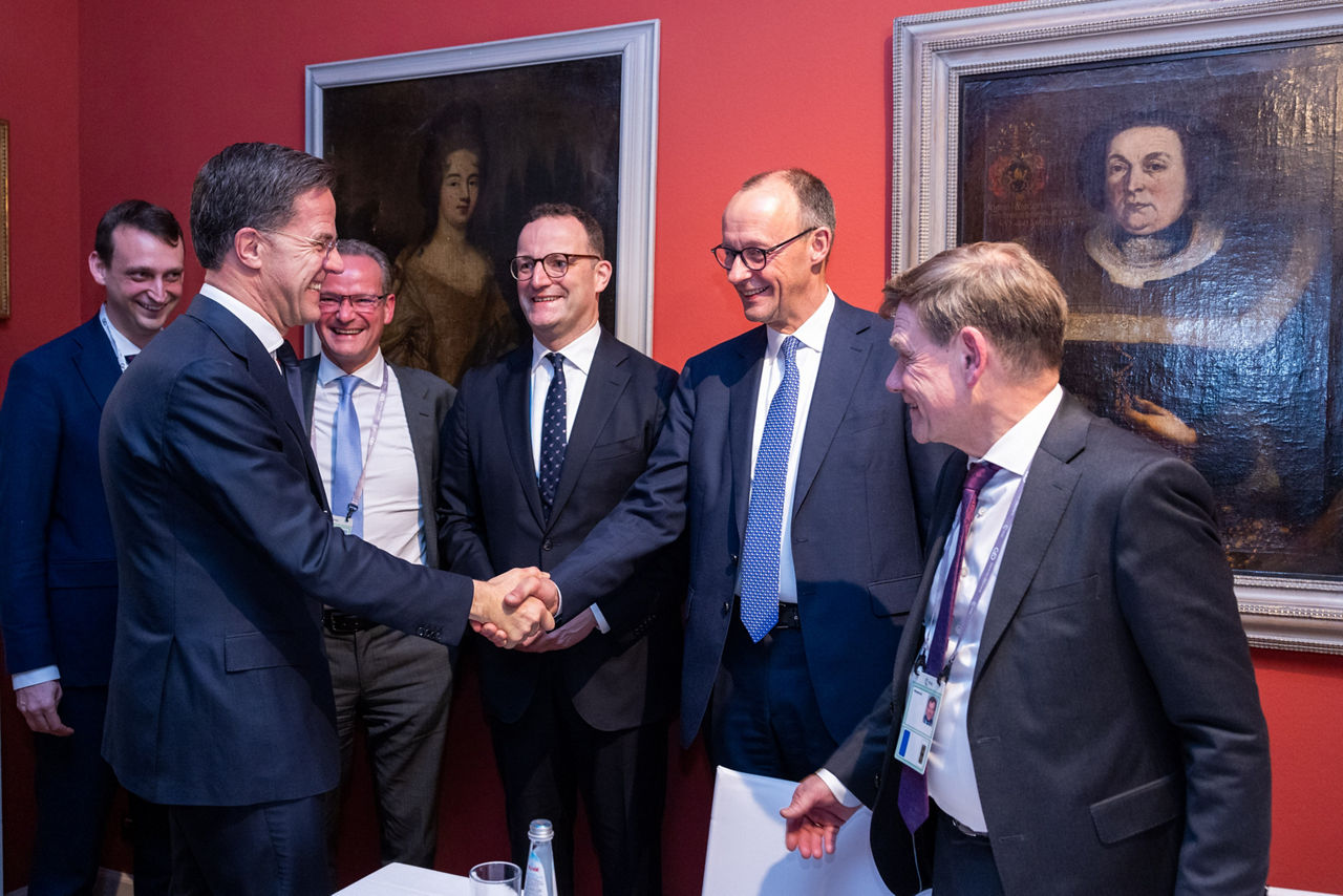 NATO Secretary General Mark Rutte meets with Friedrich Merz, Leader of the CDU, Member of the German Bundestag