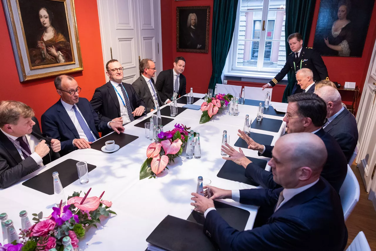 NATO Secretary General Mark Rutte meets with Friedrich Merz, Leader of the CDU, Member of the German Bundestag
