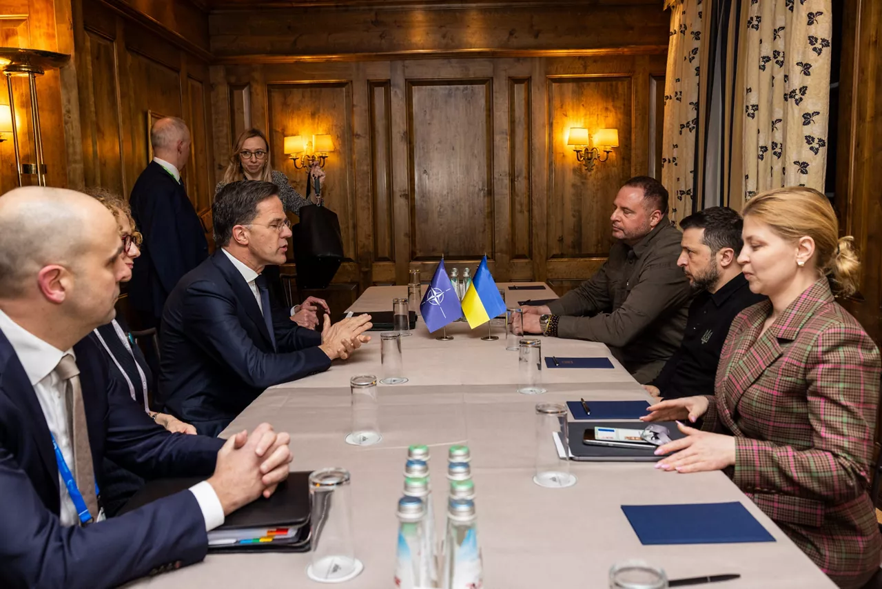 NATO Secretary General Mark Rutte meets with the President of Ukraine, Volodymyr Zelenskyy