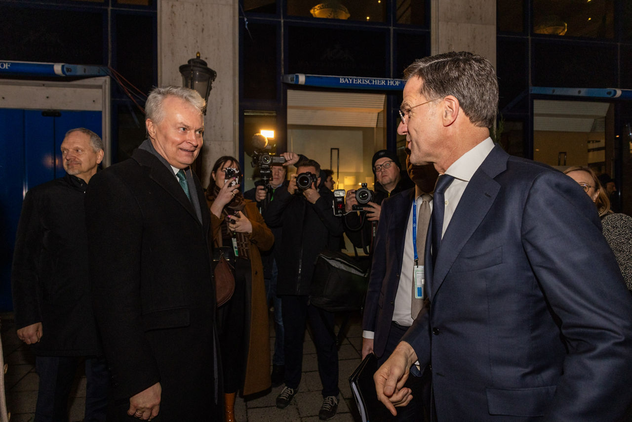 NATO Secretary General Mark Rutte with Gitanas Nausėda, President of Lithuania