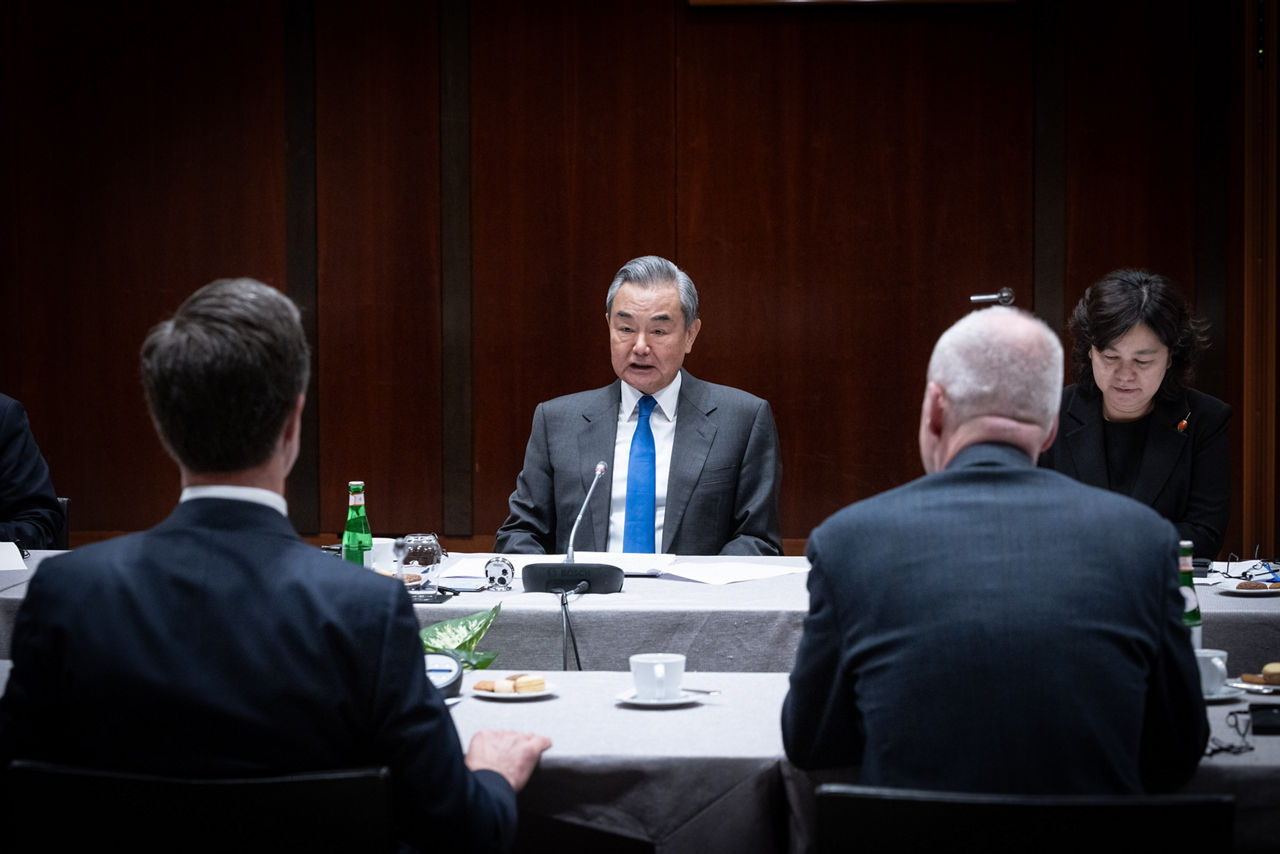 NATO Secretary General Mark Rutte meets with the Minister of Foreign Affairs of China, Wang Yi