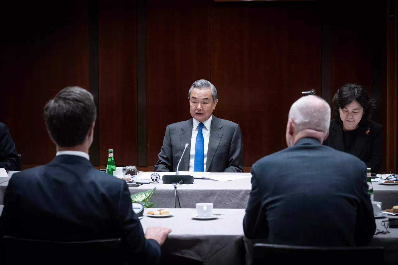 NATO Secretary General Mark Rutte meets with the Minister of Foreign Affairs of China, Wang Yi