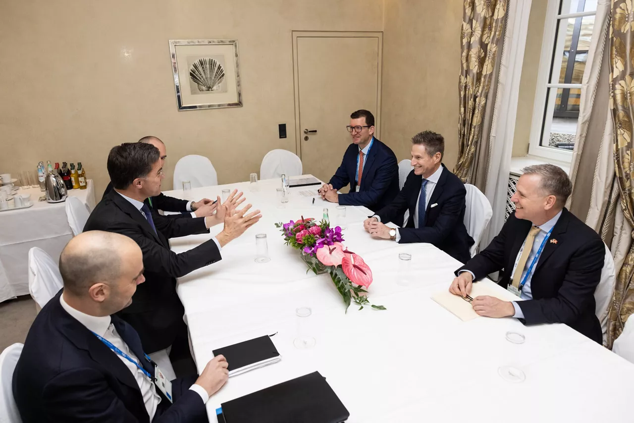NATO Secretary General Mark Rutte with Jim Taiclet, CEO of Lockheed Martin