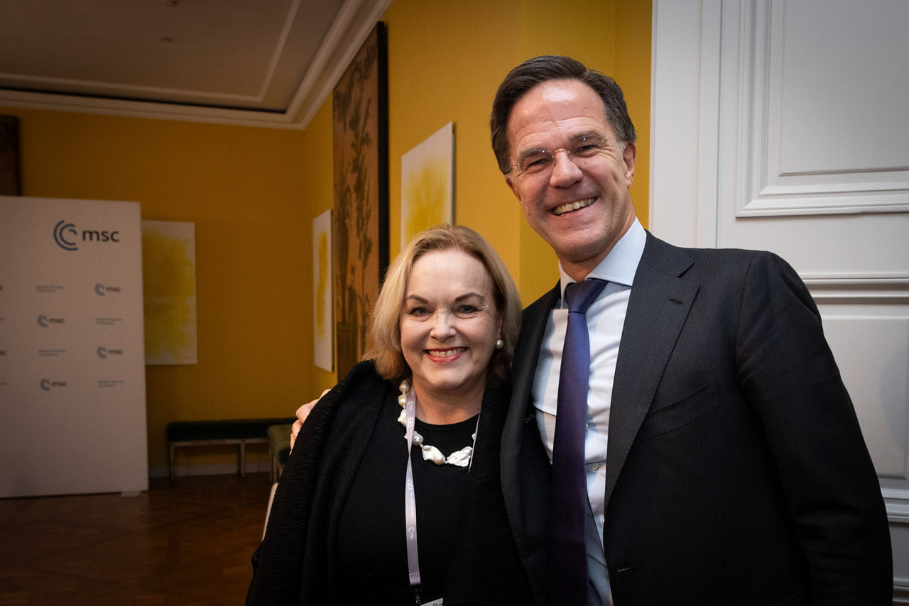 NATO Secretary General Mark Rutte with Judith Collins, New Zealand Minister of Defence