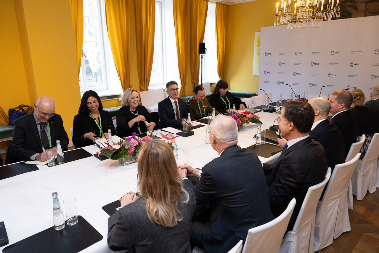 NATO Secretary General Mark Rutte with Judith Collins, New Zealand Minister of Defence
