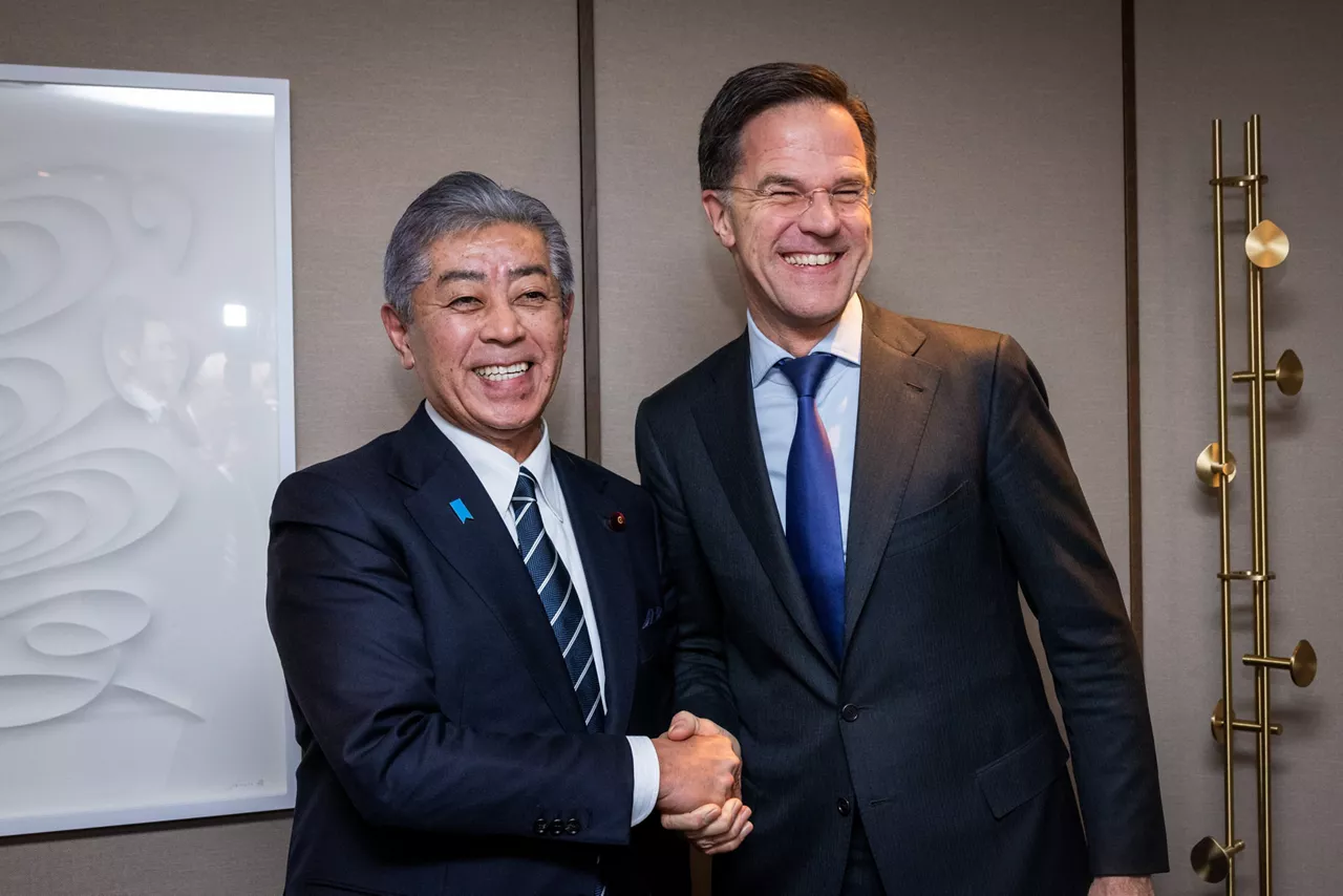 NATO Secretary General Mark Rutte with Takeshi Iwaya, Minister of Foreign Affairs of Japan