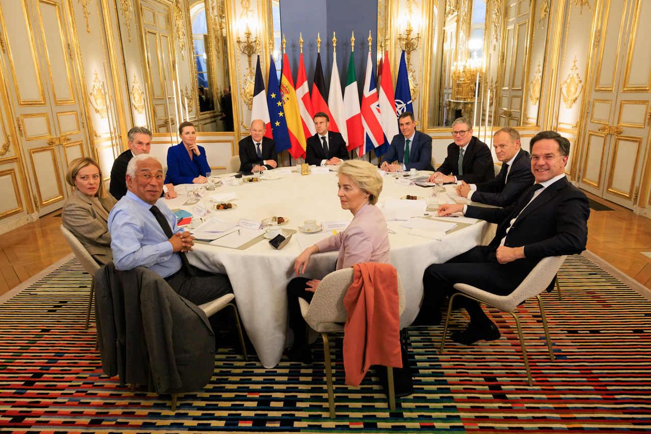 NATO Secretary General Mark Rutte attends informal meeting of European leaders in Paris