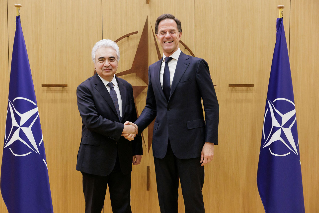 Visit to NATO by the Executive Director of International Energy Agency Dr Fatih Birol and the EU Commissioner for Energy and HousingDan Jørgensen