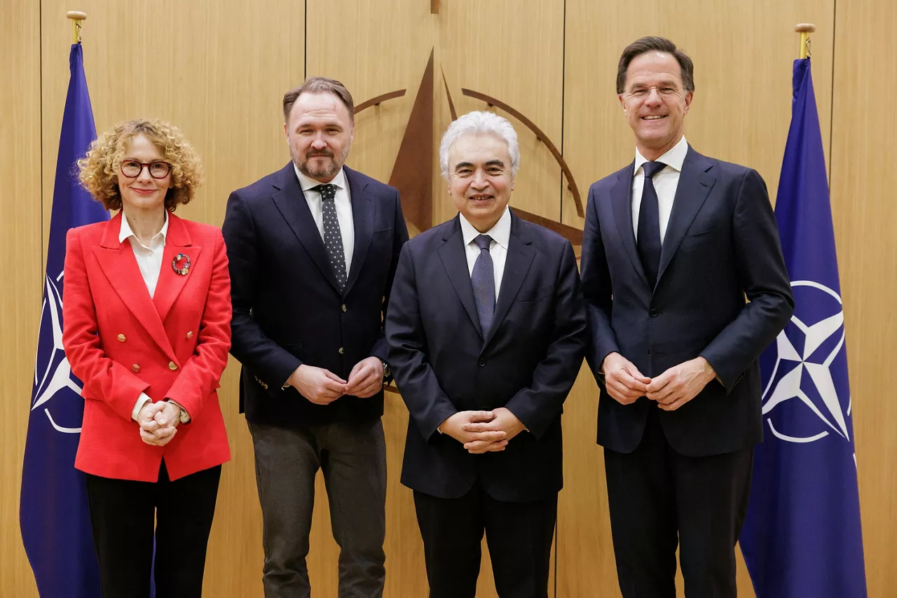 Visit to NATO by the Executive Director of International Energy Agency Dr Fatih Birol and the EU Commissioner for Energy and HousingDan Jørgensen