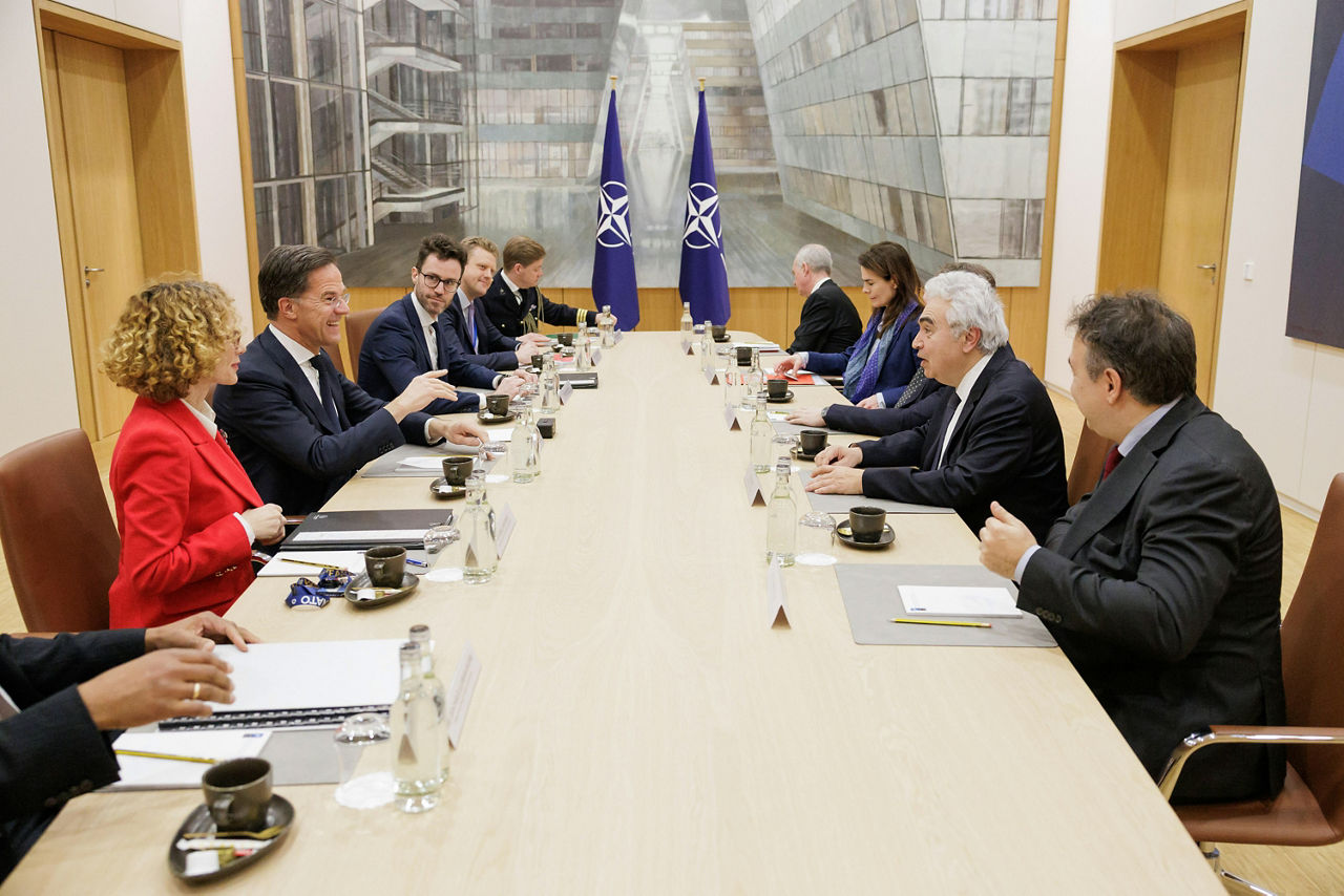 Visit to NATO by the Executive Director of International Energy Agency Dr Fatih Birol and the EU Commissioner for Energy and HousingDan Jørgensen