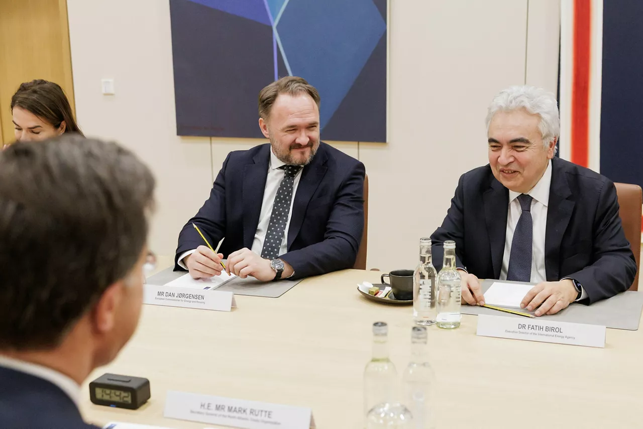 Visit to NATO by the Executive Director of International Energy Agency Dr Fatih Birol and the EU Commissioner for Energy and HousingDan Jørgensen