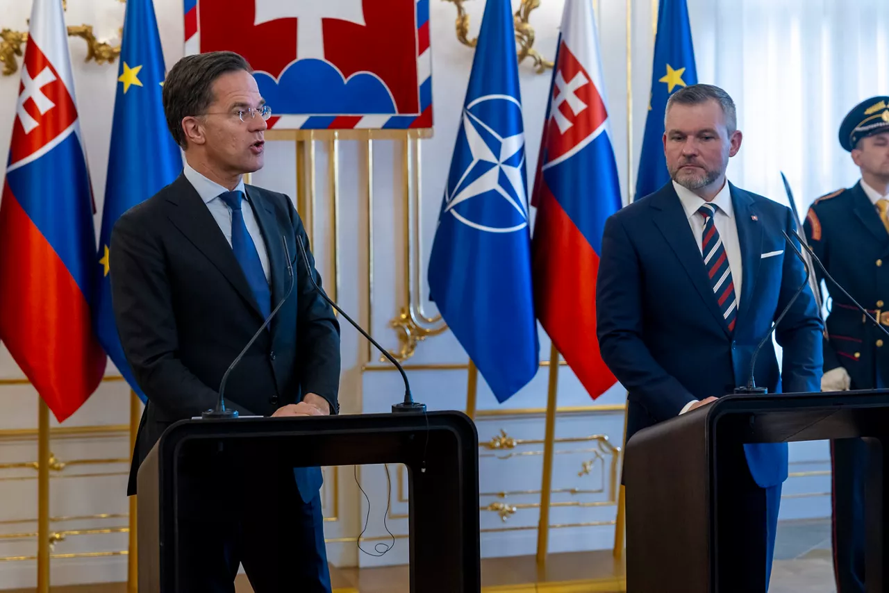 Joint press conference with NATO Secretary General Mark Rutte and the President of the Slovak Republic, Peter Pellegrini