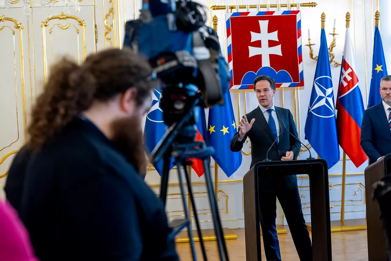 Joint press conference with NATO Secretary General Mark Rutte and the President of the Slovak Republic, Peter Pellegrini