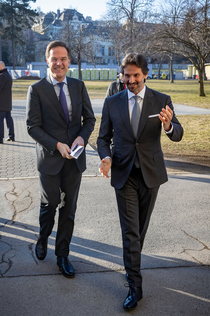 NATO Secretary General Mark Rutte meets with the Minister of Defence of the Slovak Republic, Robert Kaliňák