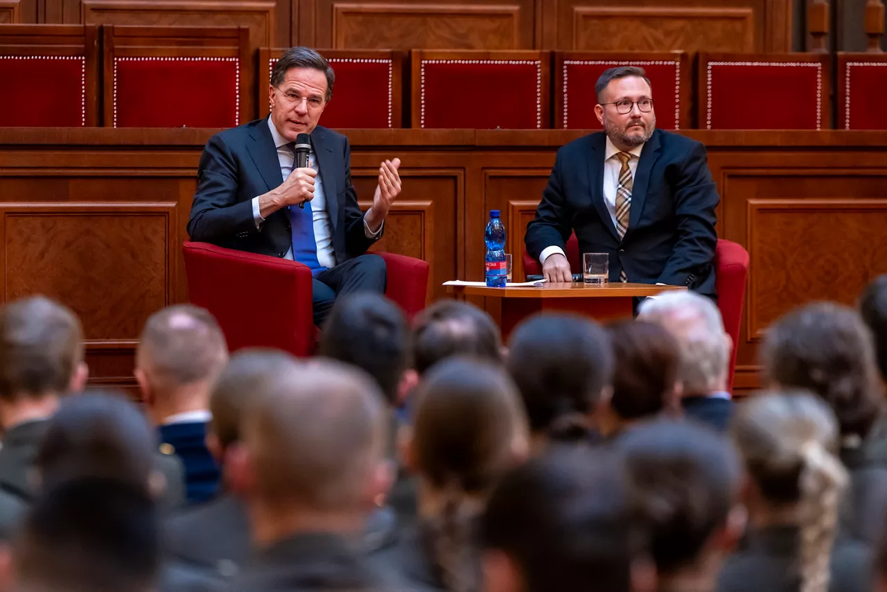 NATO Secretary General Mark Rutte visits the Comenius University in Bratislava and engages with the students