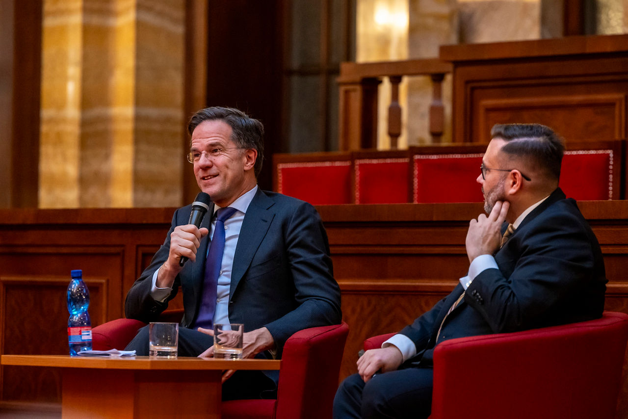 NATO Secretary General Mark Rutte visits the Comenius University in Bratislava and engages with the students
