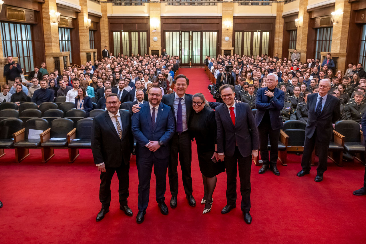 NATO Secretary General Mark Rutte visits the Comenius University in Bratislava and engages with the students