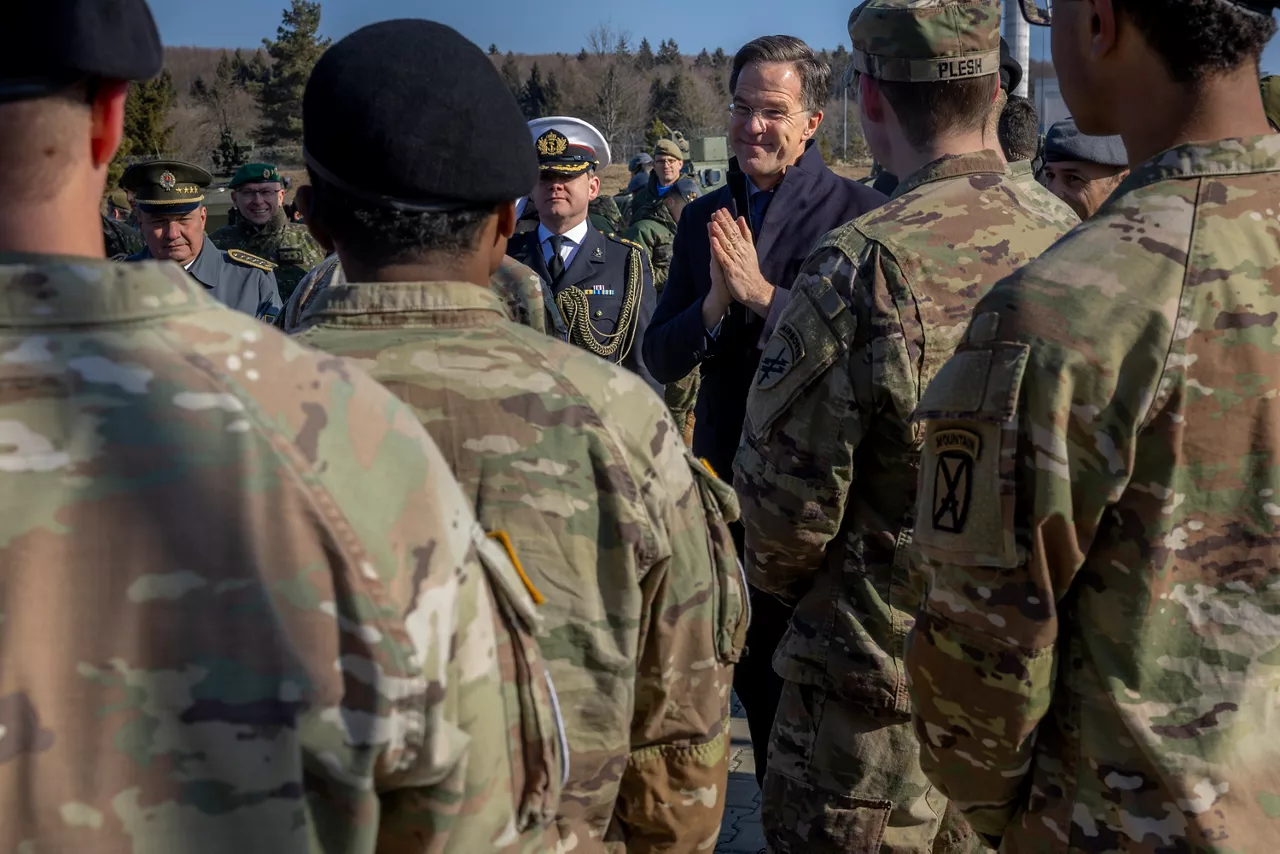 NATO Secretary General Mark Rutte visits the Forward Land Forces, stationed in Lešť.