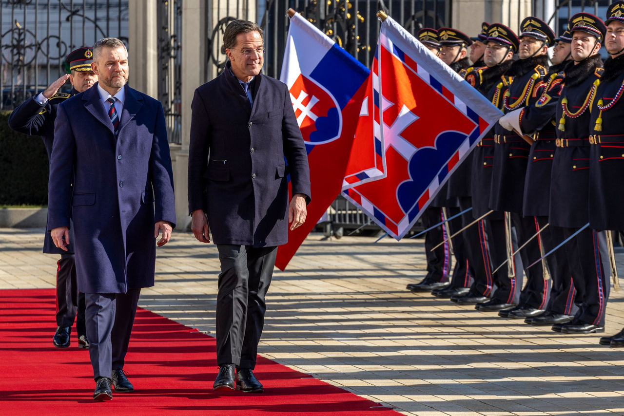 NATO Secretary General Mark Rutte meets with the President of the Slovak Republic, Peter Pellegrini
