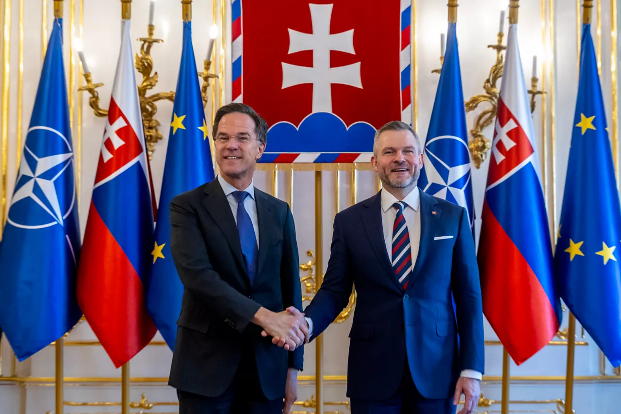 NATO Secretary General Mark Rutte meets with the President of the Slovak Republic, Peter Pellegrini