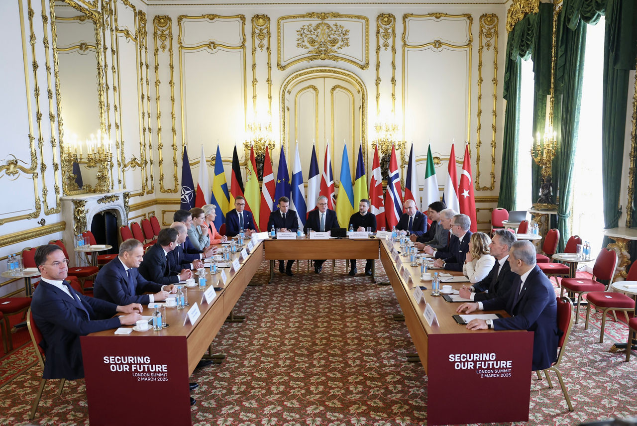 NATO Secretary General Mark Rutte meets with European leaders in the United Kingdom