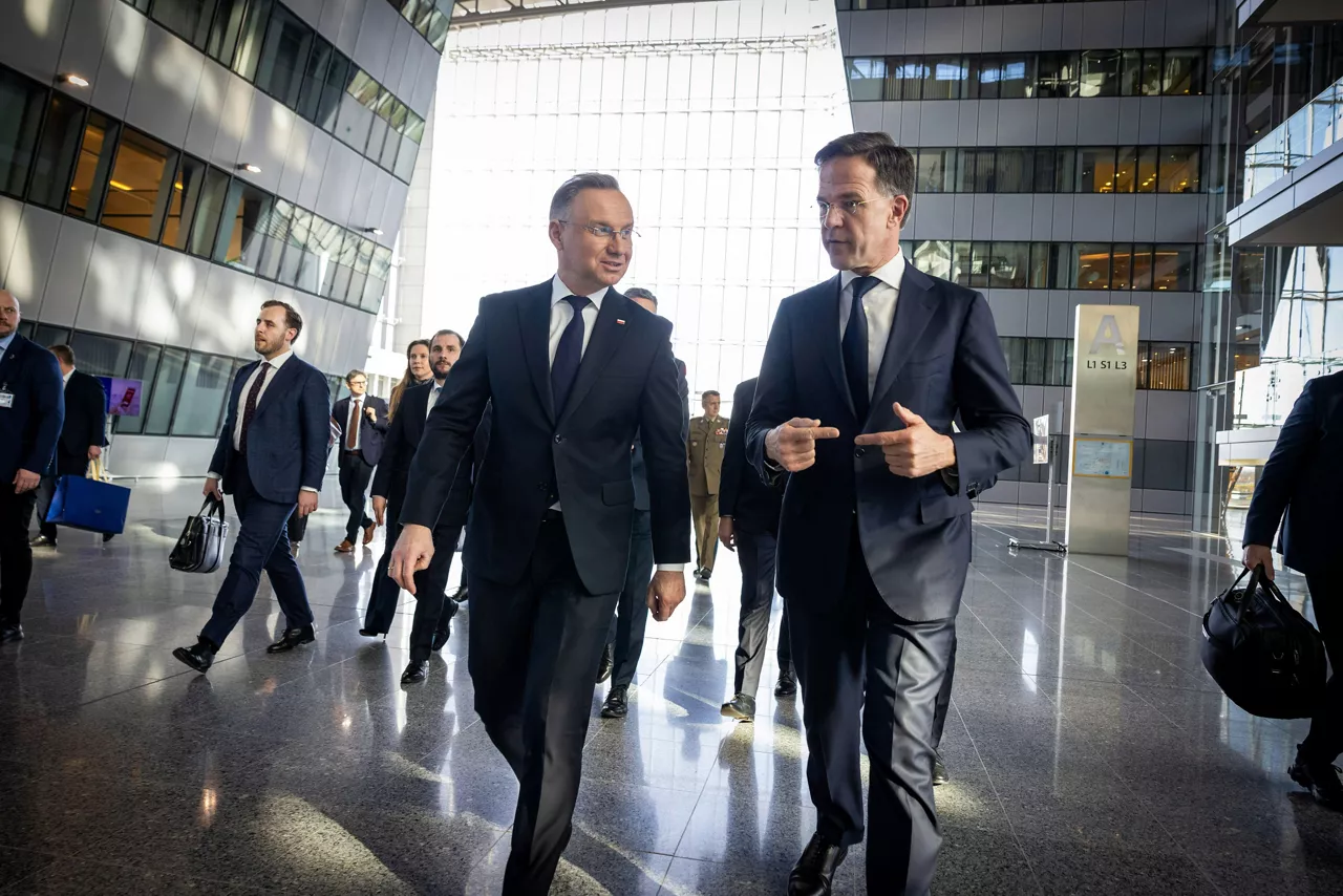 NATO Secretary General Mark Rutte with Andrzej Duda, President of Poland