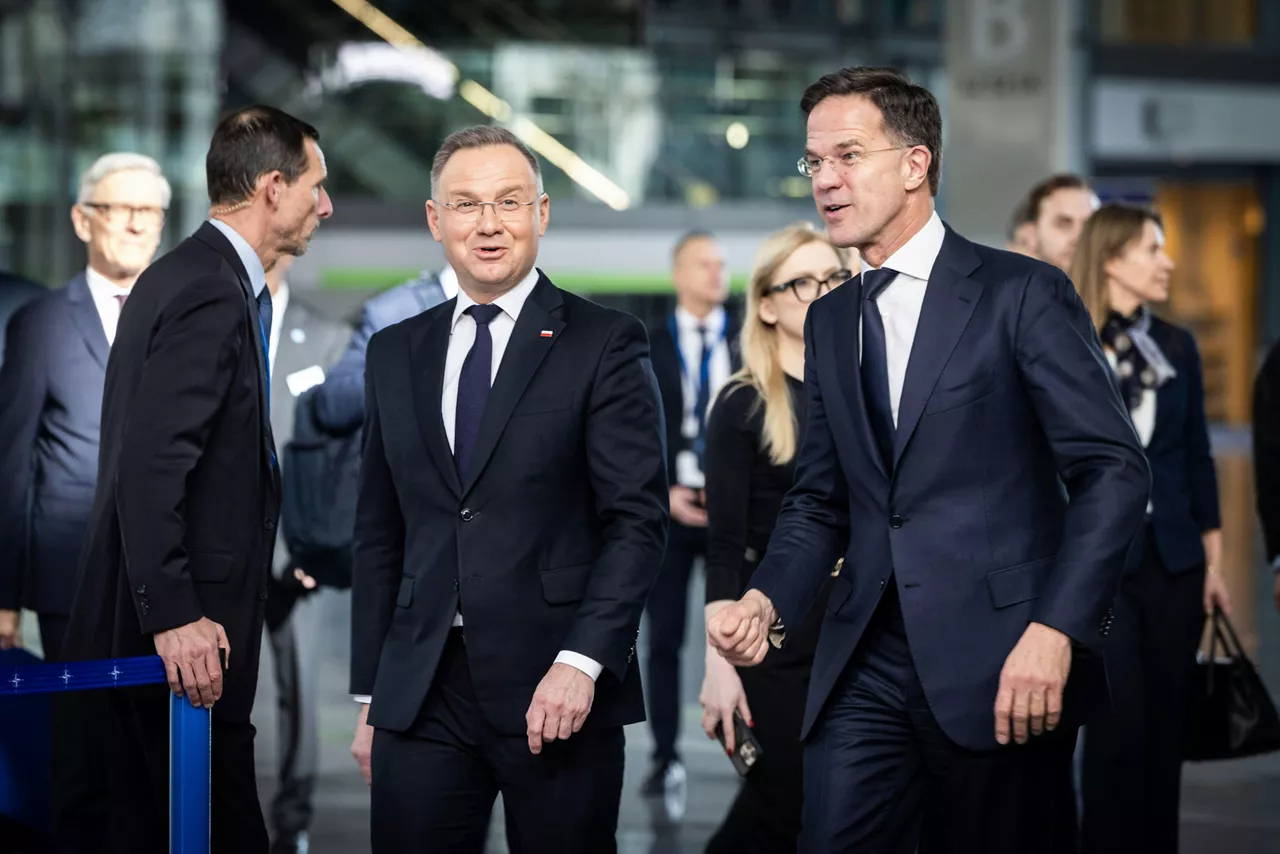 NATO Secretary General Mark Rutte with Andrzej Duda, President of Poland