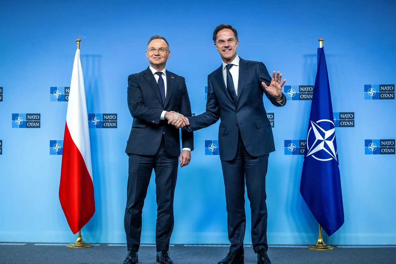 NATO Secretary General Mark Rutte with Andrzej Duda, President of Poland