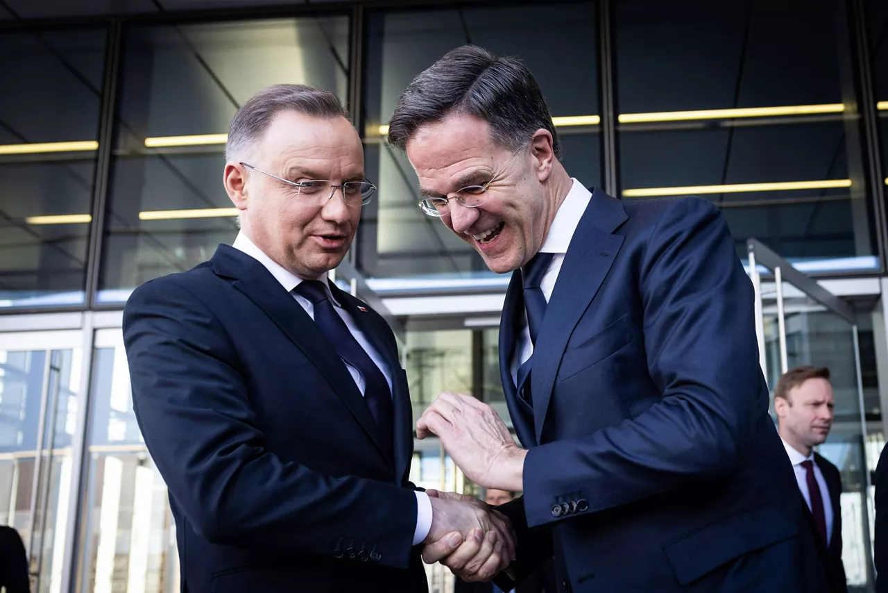 NATO Secretary General Mark Rutte with Andrzej Duda, President of Poland