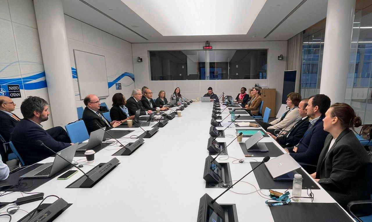 Mr Gene Dodaro, Comptroller General of the United States and Head of the US Government Accountability Office (GAO), speaks during the presentation by Ms Lilian Ndianefo and Mr Jamie Patterson from the United Kingdom’s National Audit Office (NAO)