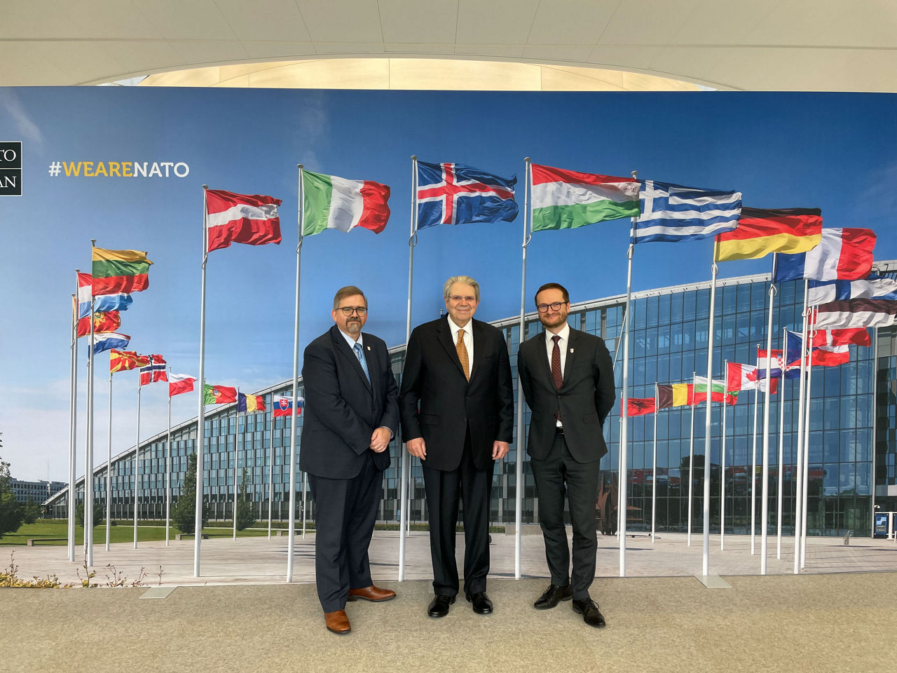 From left to right: Mr David Black, IBAN Principal Auditor, Mr Gene Dodaro, US Comptroller General and Head of the US Government Accountability Office , and Mr Radek Visinger, IBAN Chair