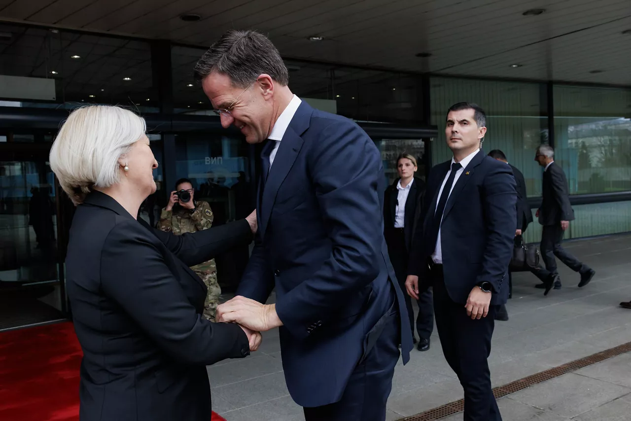 NATO Secretary General Mark Rutte meets with the Chairperson of the Council of Ministers of Bosnia and Herzegovina, Borjana Krišto