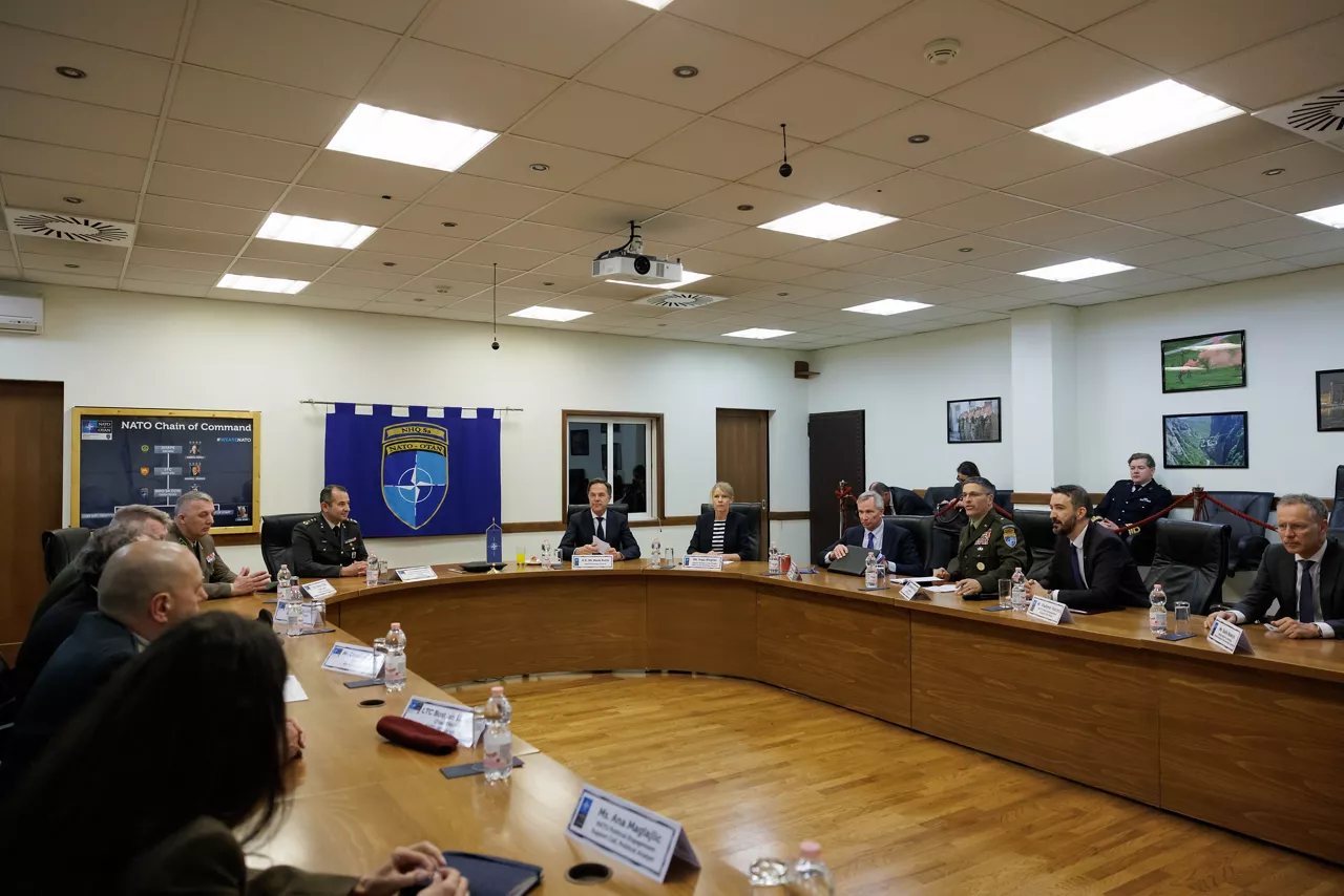 NATO Secretary General Mark Rutte visits NATO HQ Sarajevo and meets with Commander NATO HQ Sarajevo, Brigadier General Matthew A. Valas
