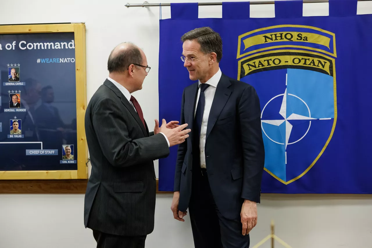 NATO Secretary General Mark Rutte meets with Christian Schmidt, High Representative for Bosnia and Herzegovina