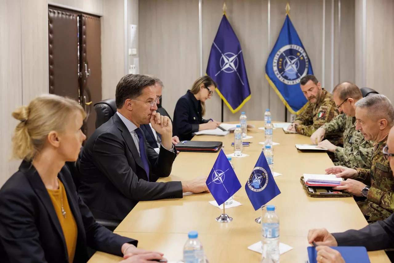 NATO Secretary General Mark Rutte meets with KFOR Commander, Major General Enrico Barduani