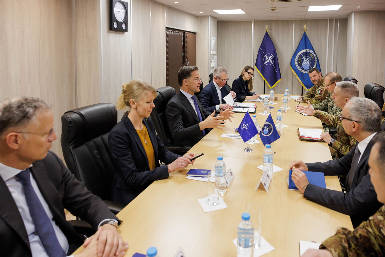 NATO Secretary General Mark Rutte meets with KFOR Commander, Major General Enrico Barduani
