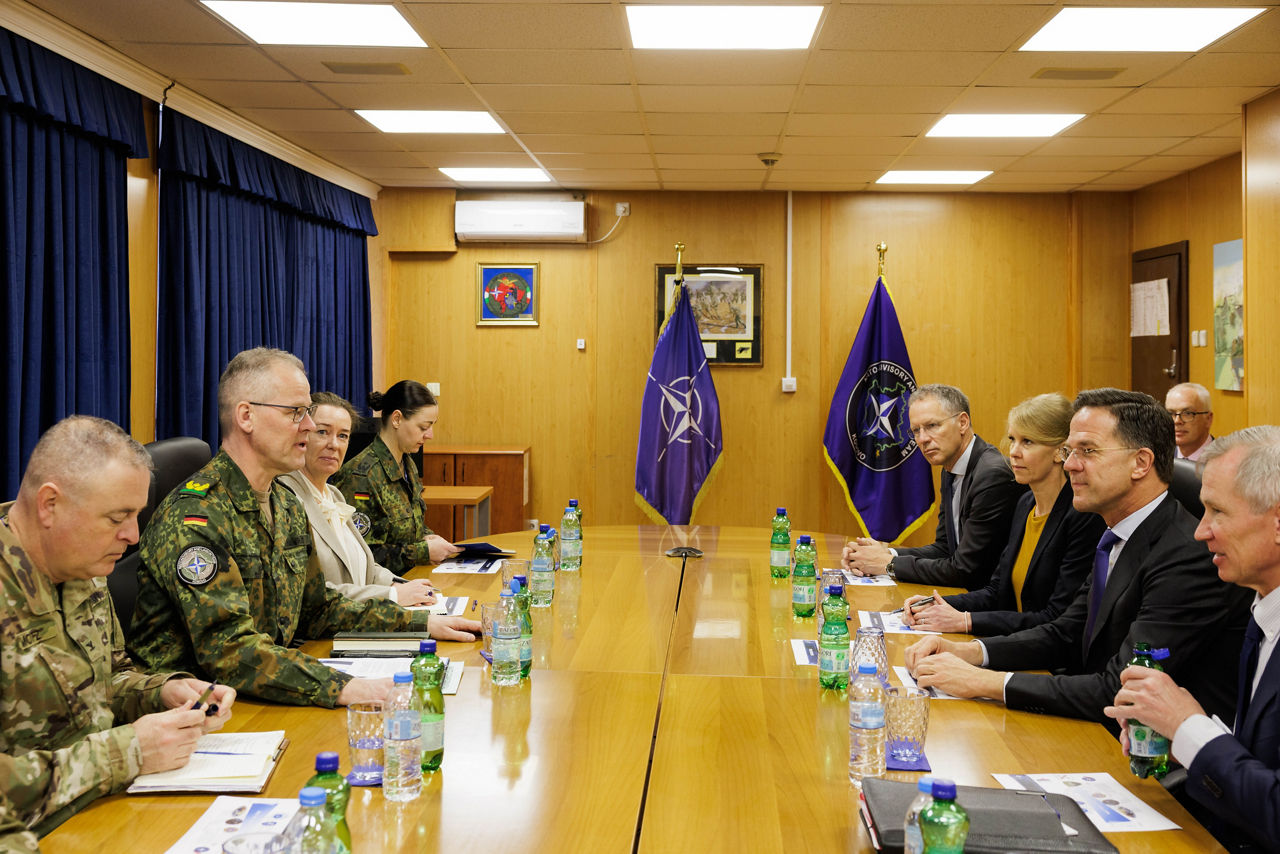 NATO Secretary General Mark Rutte meets with Director of the NALT, Brigadier General Christian Nawrat