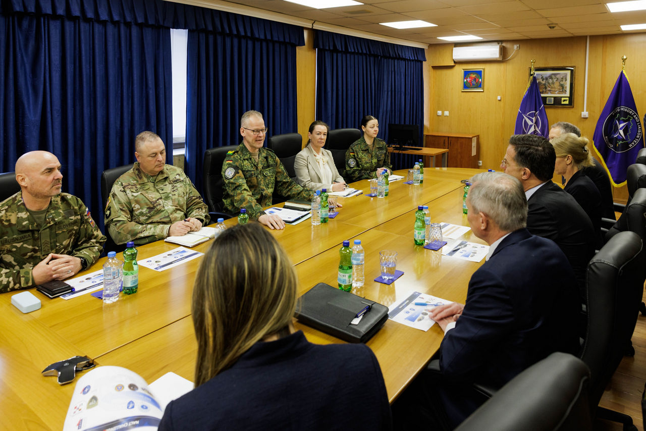 NATO Secretary General Mark Rutte meets with Director of the NALT, Brigadier General Christian Nawrat