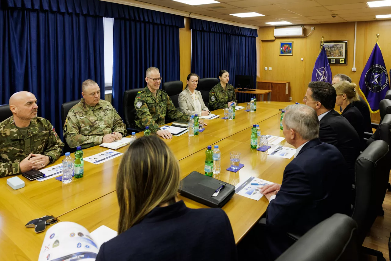NATO Secretary General Mark Rutte meets with Director of the NALT, Brigadier General Christian Nawrat
