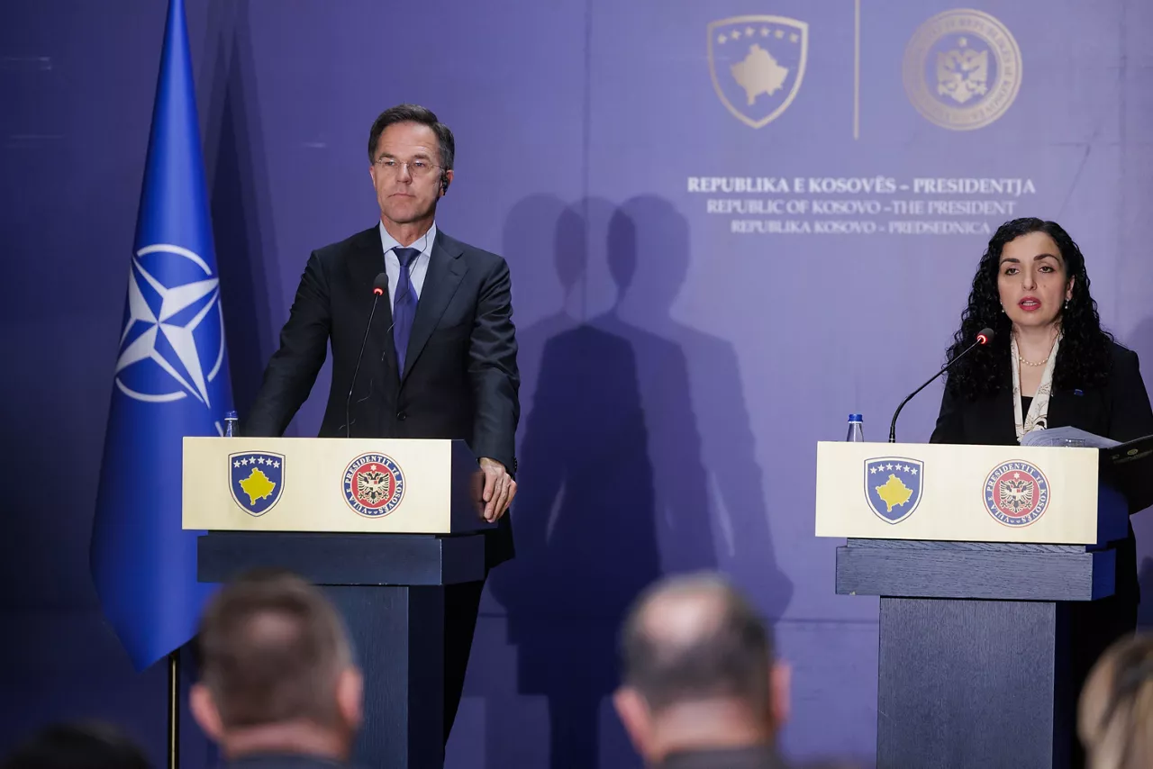 Joint press conference with NATO Secretary General Mark Rutte and Ms Vjosa Osmani