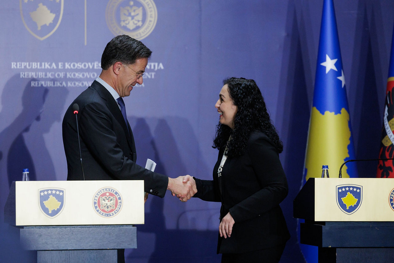 Joint press conference with NATO Secretary General Mark Rutte and Ms Vjosa Osmani