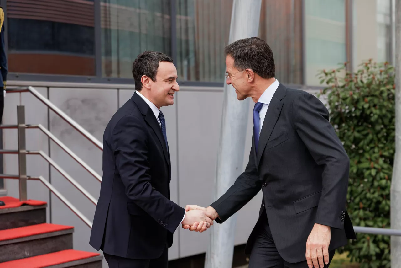 NATO Secretary General Mark Rutte meets with Mr Albin Kurti