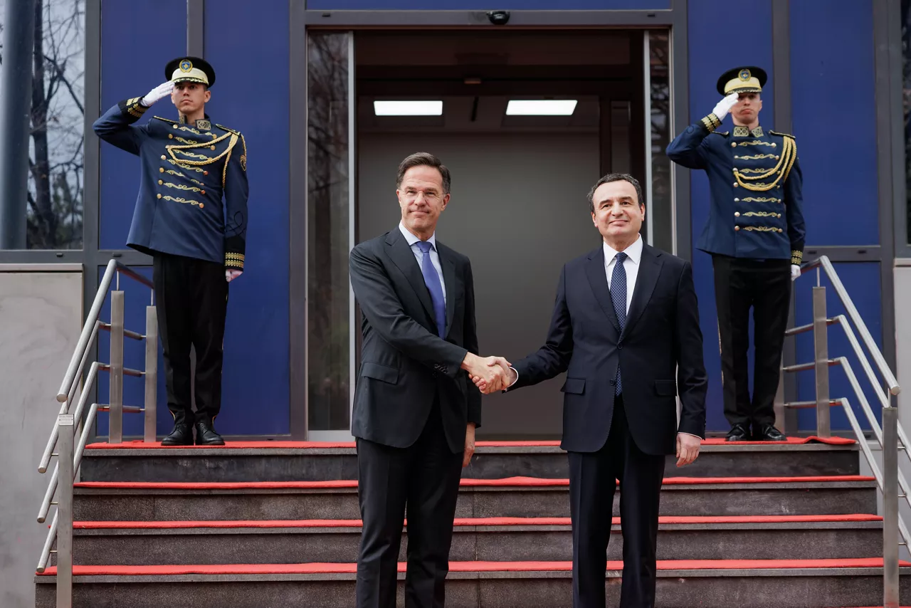 NATO Secretary General Mark Rutte meets with Mr Albin Kurti