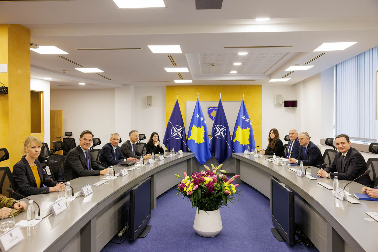 NATO Secretary General Mark Rutte meets with Mr Albin Kurti