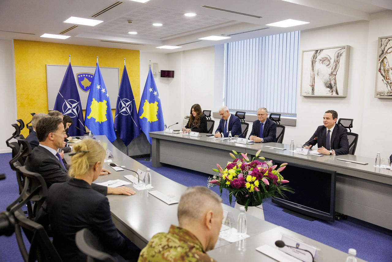 NATO Secretary General Mark Rutte meets with Mr Albin Kurti