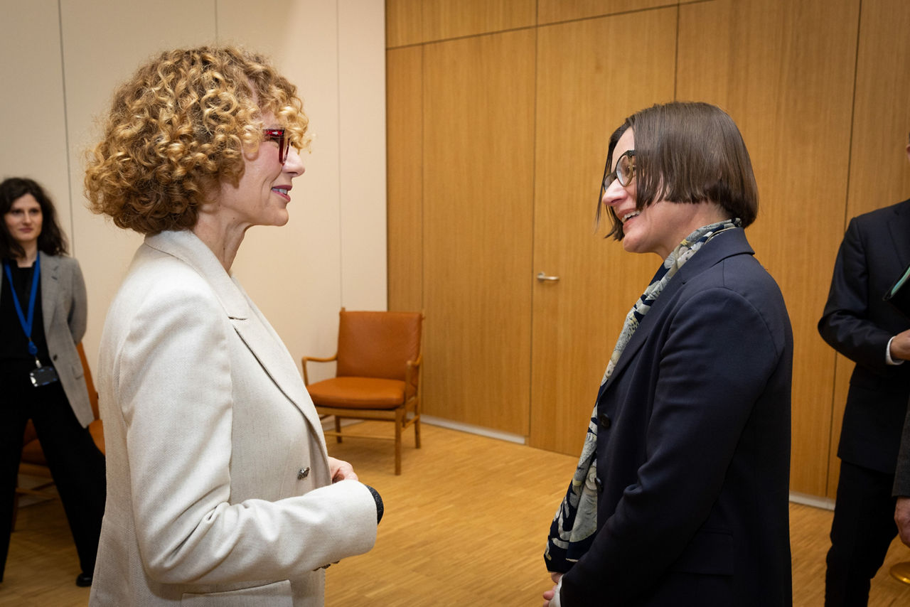 NATO Deputy Secretary General Radmila Shekerinska meets with Mirjana Spoljaric Egger, President of the International Committee of the Red Cross at NATO Headquarters