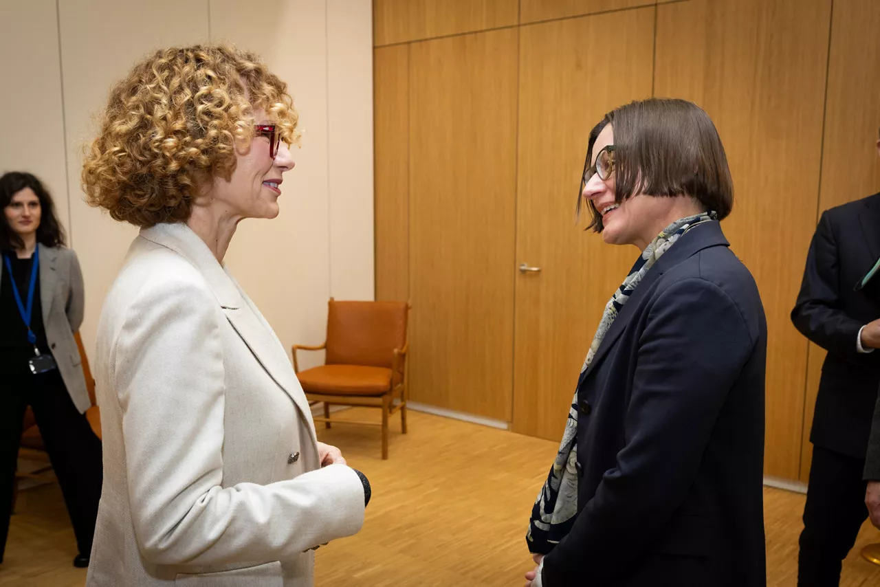 NATO Deputy Secretary General Radmila Shekerinska meets with Mirjana Spoljaric Egger, President of the International Committee of the Red Cross at NATO Headquarters