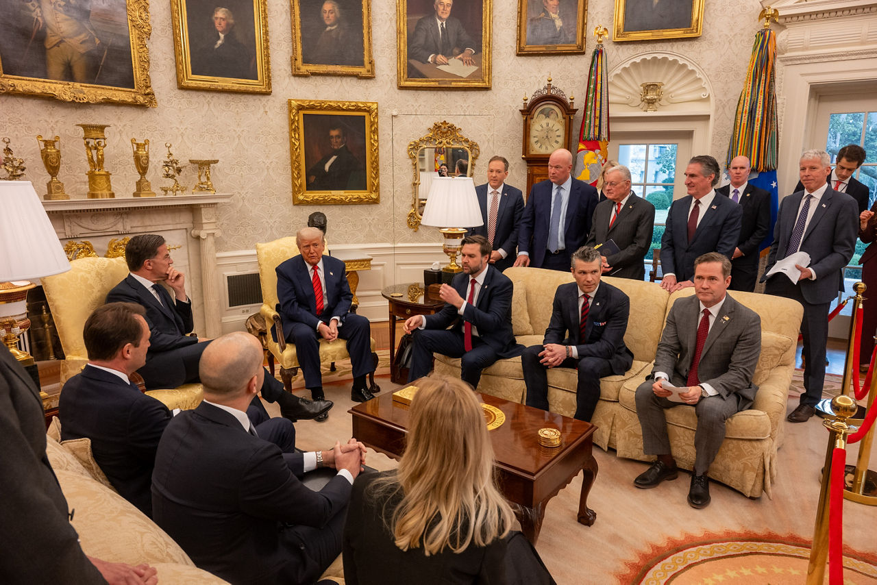 NATO Secretary General Mark Rutte with the President of the United States of America, Donald J. Trump at the White House