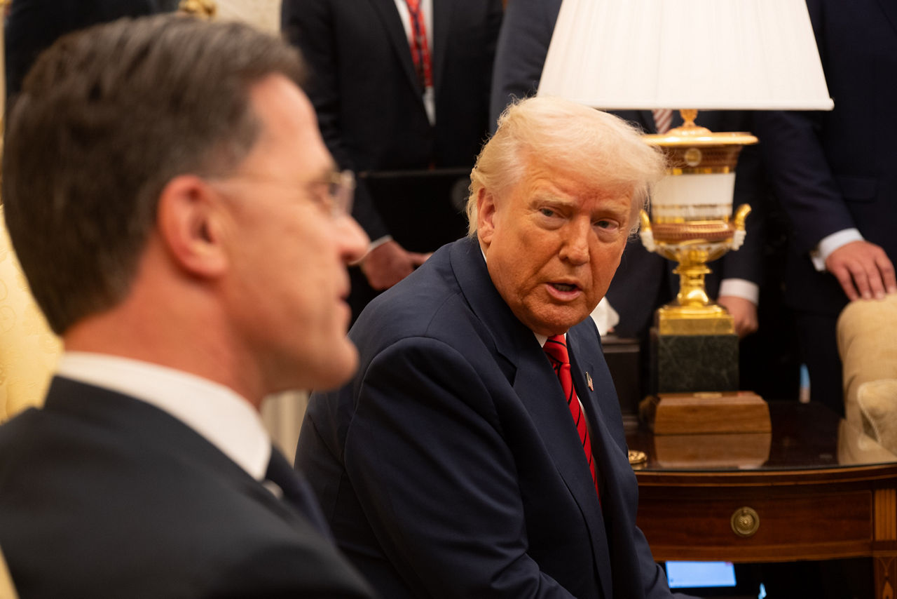 NATO Secretary General Mark Rutte with the President of the United States of America, Donald J. Trump at the White House